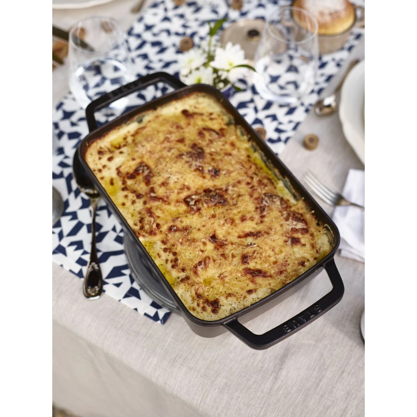 Staub Plat Empilable 30 X 20 Cm, Fonte – Image 3