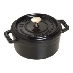 Staub Mini Cocotte 10 Cm, Rond(e), Noir, Fonte