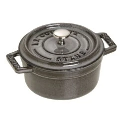 Staub Mini Cocotte 10 Cm, Rond(e), Gris Graphite, Fonte