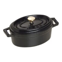 Staub Mini Cocotte 11 Cm, Ovale, Noir, Fonte