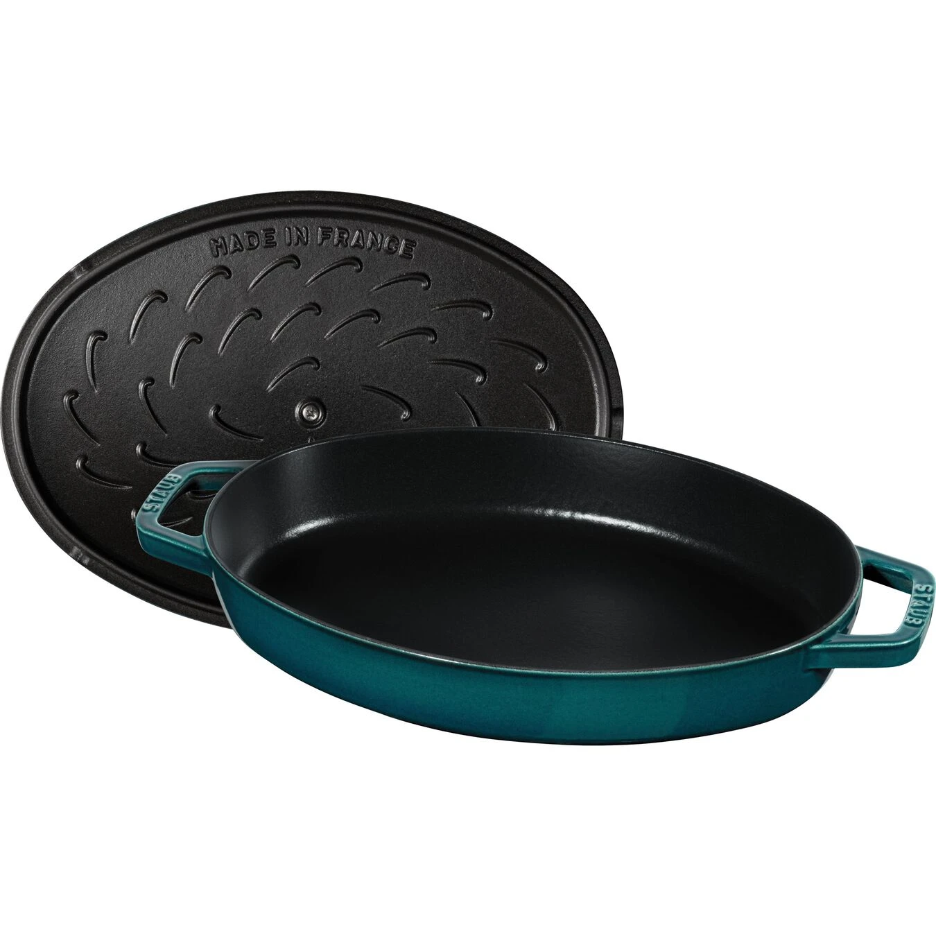 Staub Plat Empilable Avec Couvercle 33 Cm, Fonte â Image 5
