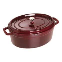 Staub Cocotte 31 Cm, Ovale, Grenadine, Fonte