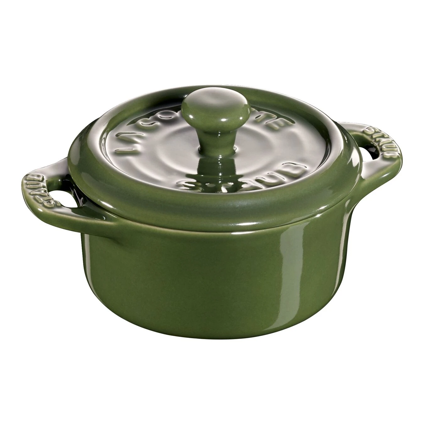 Staub Mini Cocotte 10 Cm, Rond(e), Basilic, Céramique