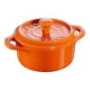Staub Mini Cocotte 10 Cm, Rond(e), Orange, Céramique