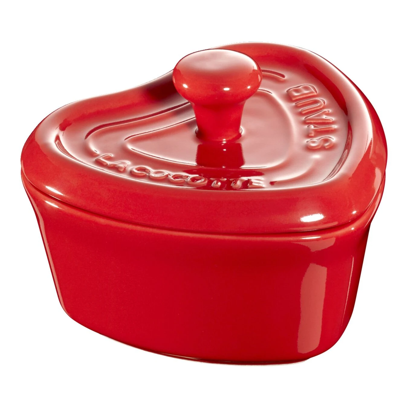 Staub Mini Cocotte 9 Cm, Coeur, Cerise, Céramique