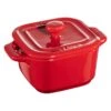 Staub Ensemble De Cocottes Avec Couvercle 2-pcs, Carré(e), Cerise, Céramique