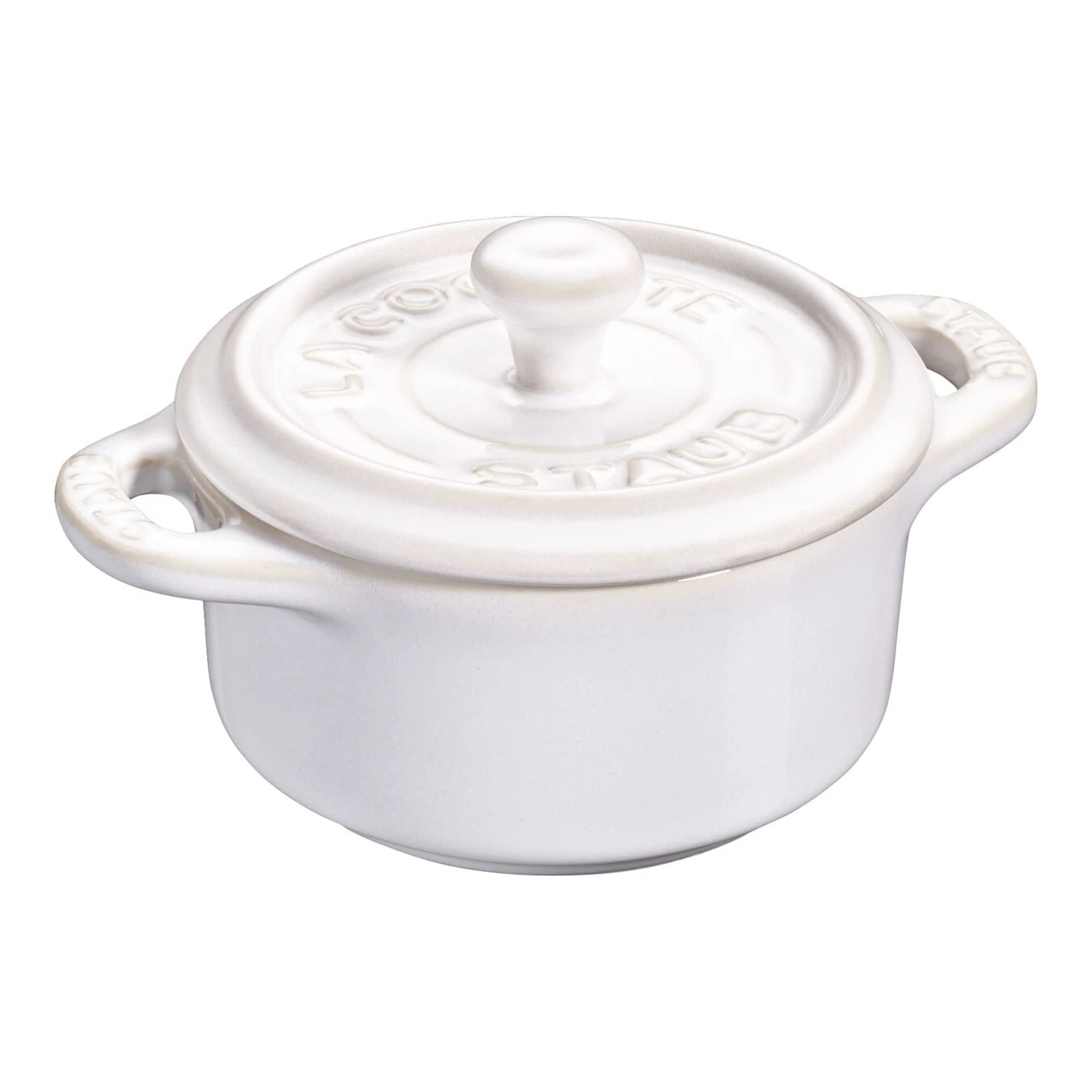Staub Mini Cocotte 10 Cm, Rond(e), Blanc Ivoire, Céramique
