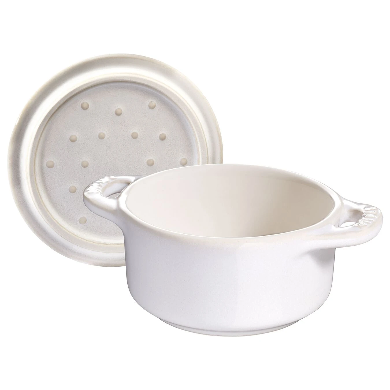 Staub Mini Cocotte 10 Cm, Rond(e), Blanc Ivoire, CĂ©ramique â Image 4