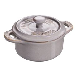 Staub Mini Cocotte 10 Cm, Rond(e), Gris Antique, Céramique