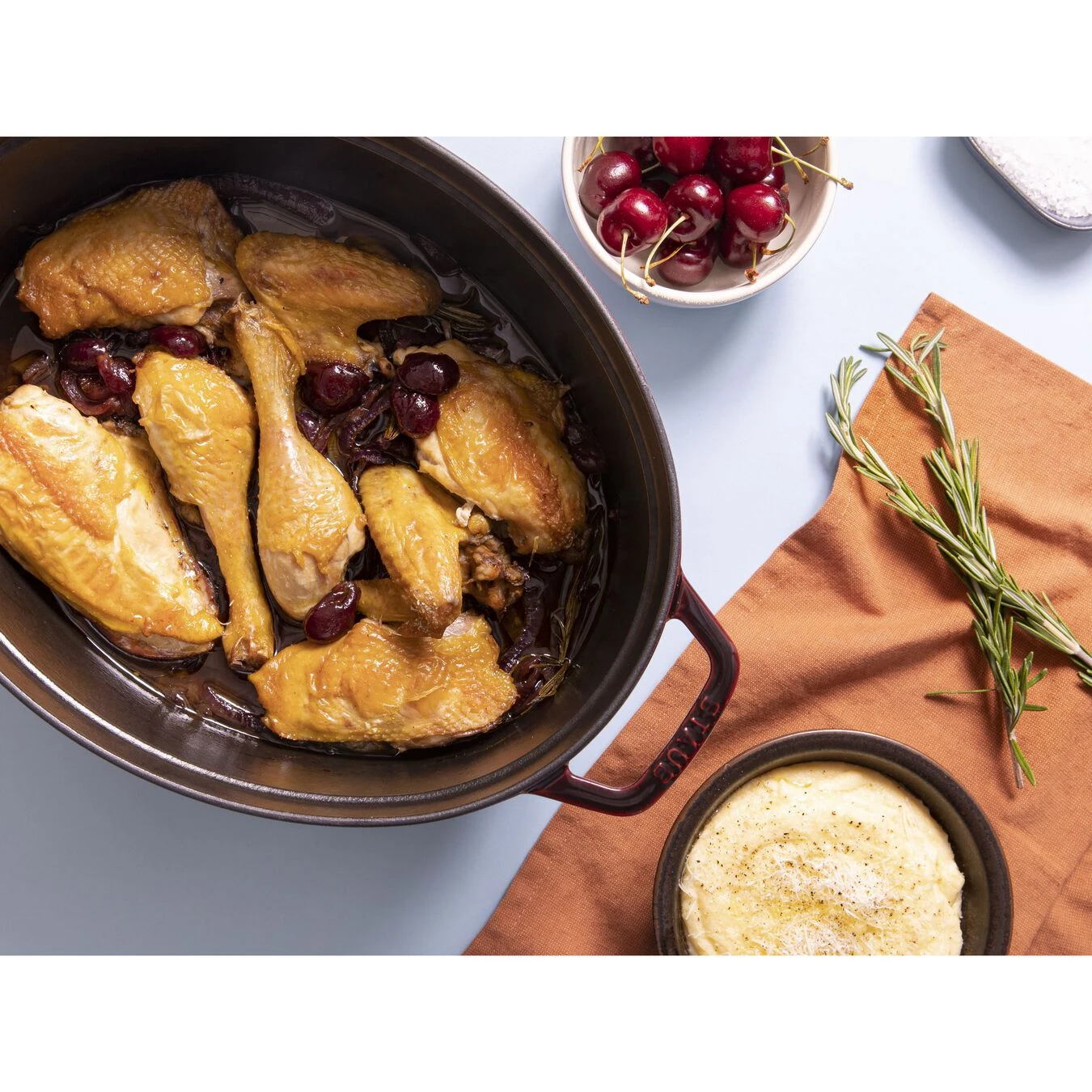 Staub Cocotte 33 Cm, Ovale, Grenadine, Fonte â Image 6