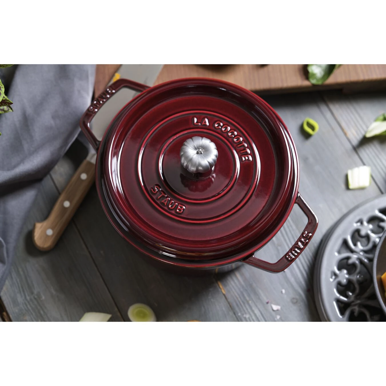 Staub Cocotte 24 Cm, Rond(e), Grenadine, Fonte â Image 3