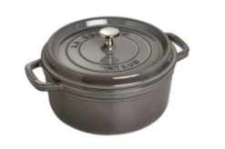 Cocotte Ronde En Fonte Staub 26 Cm Gris Graphite