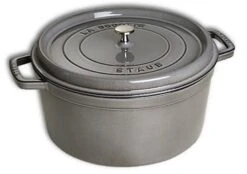 Cocotte Ronde En Fonte Staub 20 Cm Gris Graphite