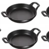 Set De 6 Plats Staub Plats Ronds Empilables Noirs, En Fonte